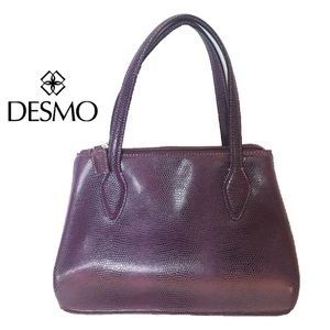 DESMO Leather Snake Reptile Handbag Purse
